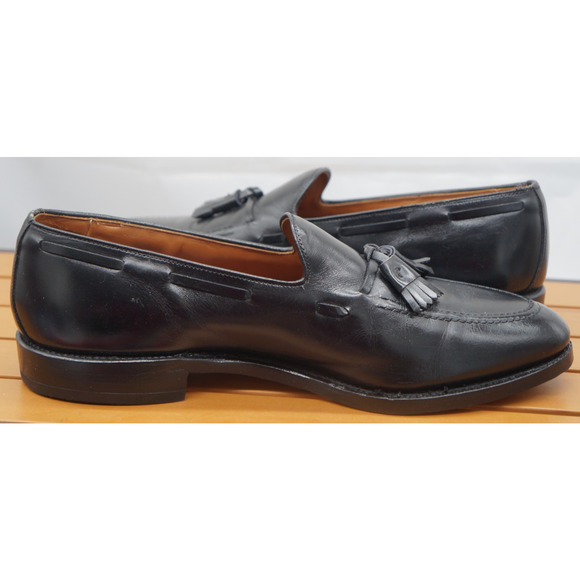 Allen Edmonds Size 11 C Grayson Black Leather Tassel Loafer new heels & Soles main image 7